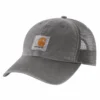 'Carhartt' Men's Adjustable Canvas Mesh-Back Cap - Gravel