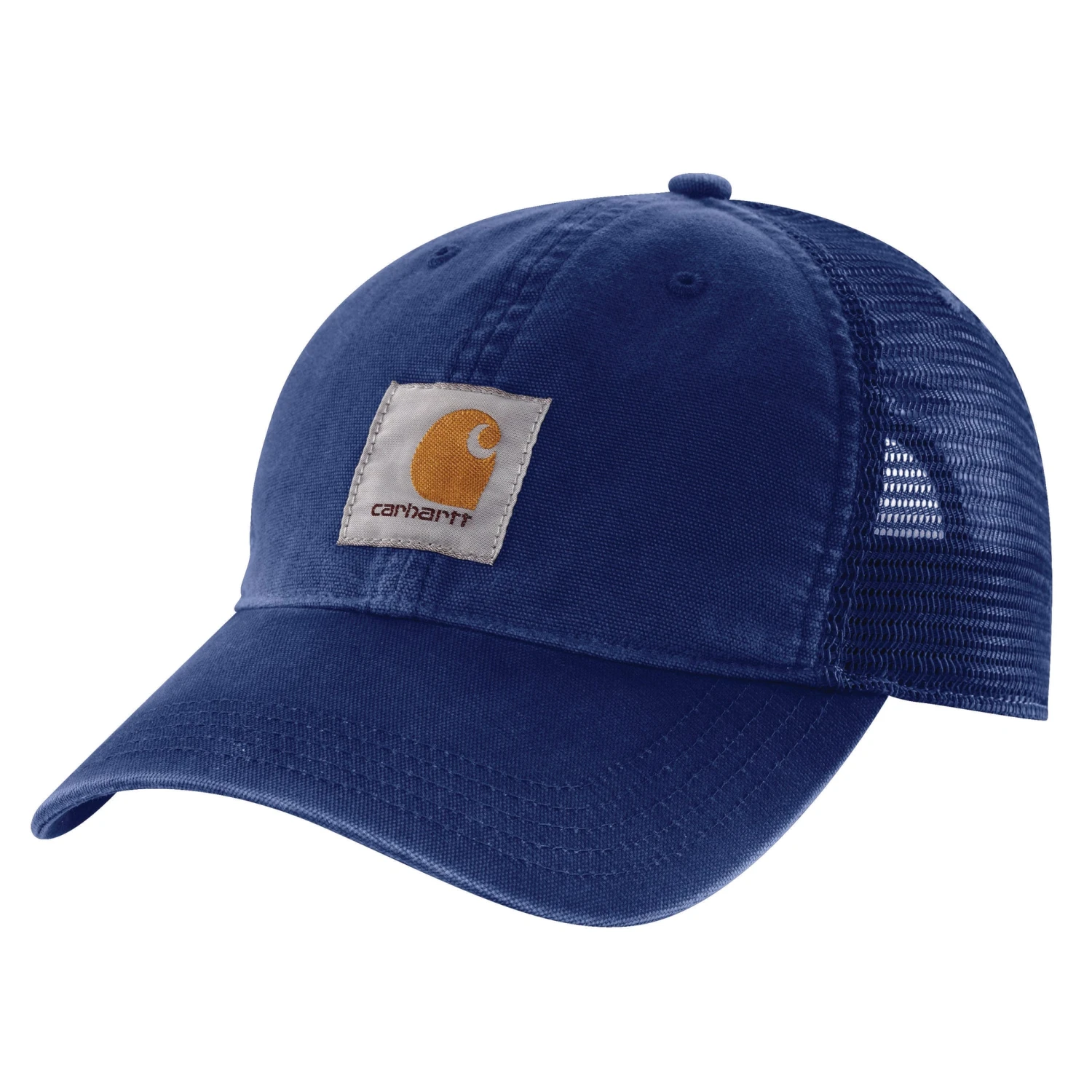 'Carhartt' Men's Adjustable Canvas Mesh-Back Cap - Scout Blue 1 'Carhartt' Men's Adjustable Canvas Mesh-Back Cap - Scout Blue