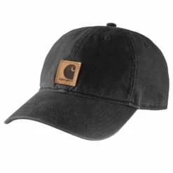 'Carhartt' Men's Adjustable Canvas Cap - Black