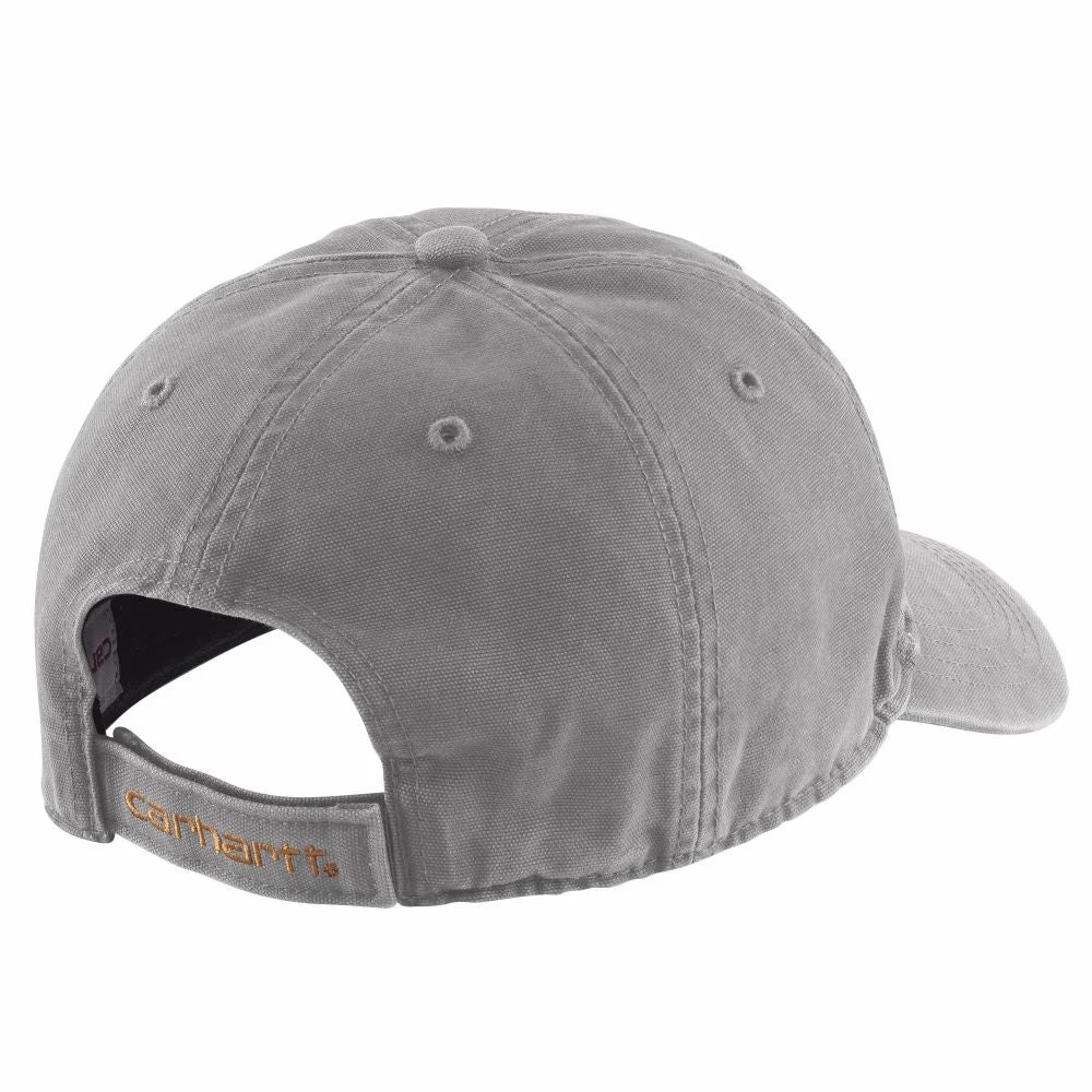 'Carhartt' Men's Adjustable Canvas Cap - Asphalt 2 'Carhartt' Men's Adjustable Canvas Cap - Asphalt - Image 2