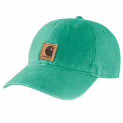 'Carhartt' Men's Adjustable Canvas Cap - Sea Green
