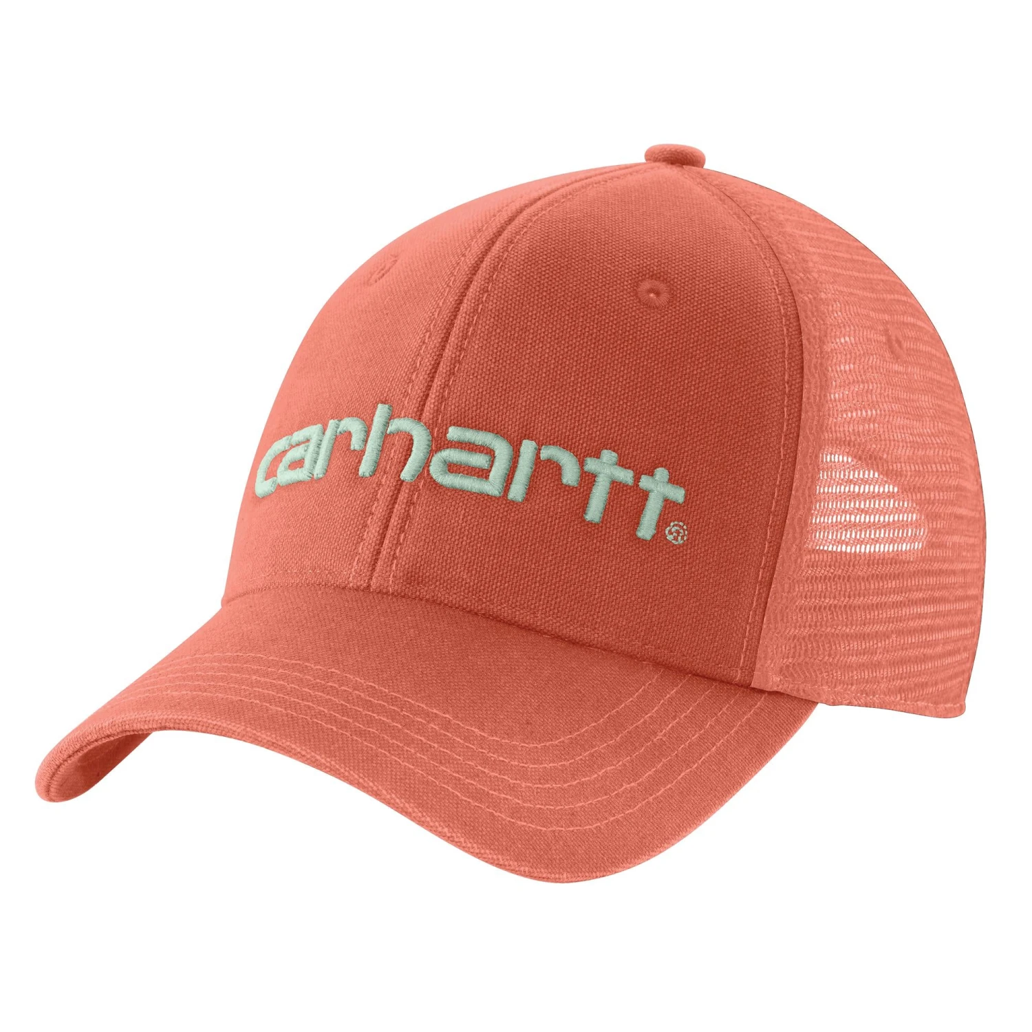 'Carhartt' Men's Canvas Mesh-Back Logo Graphic Cap - Desert Orange 1 'Carhartt' Men's Canvas Mesh-Back Logo Graphic Cap - Desert Orange