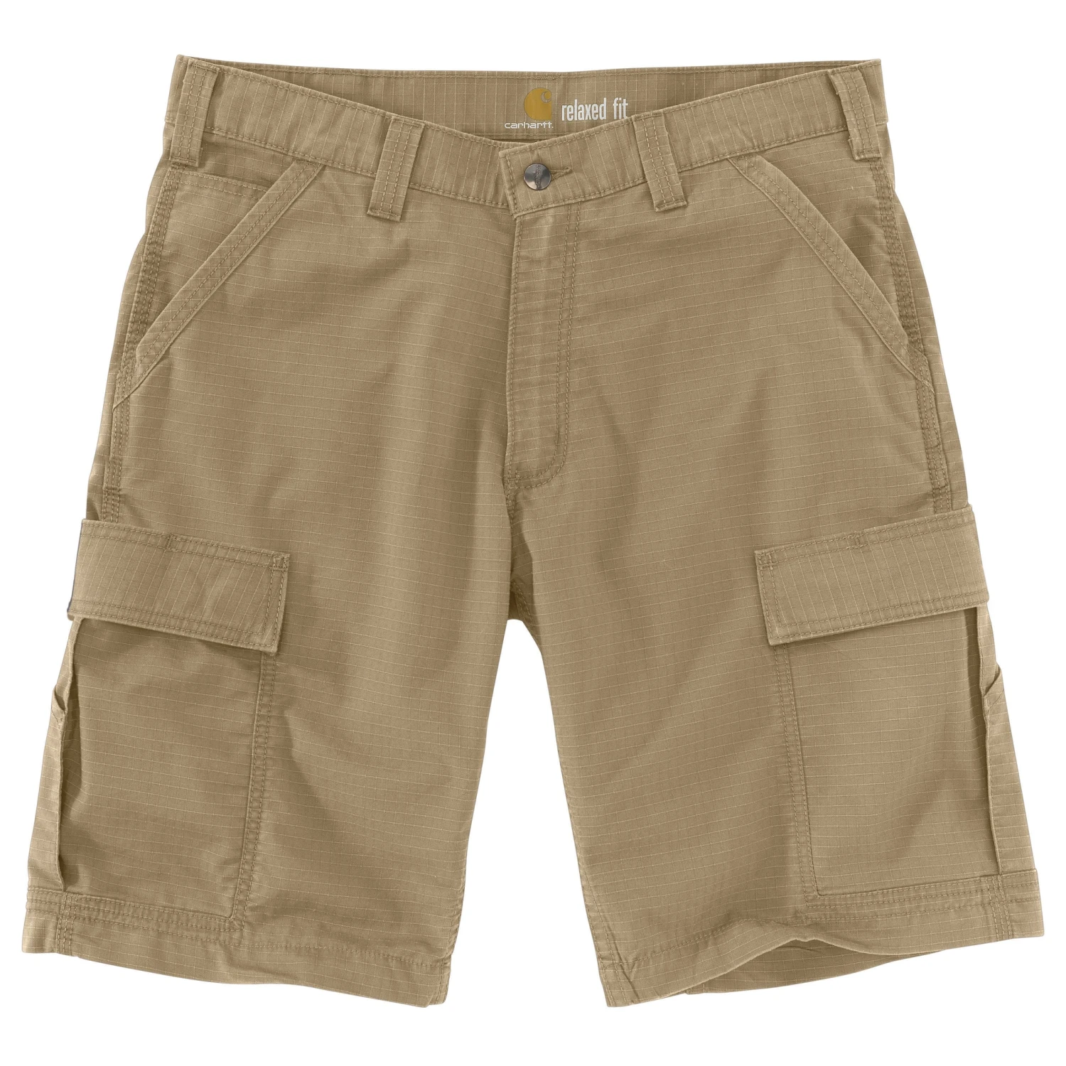 'Carhartt' Men's Force Relaxed Fit Ripstop Cargo Work Short - Dark Khaki 1 'Carhartt' Men's Force Relaxed Fit Ripstop Cargo Work Short - Dark Khaki