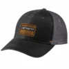 'Carhartt' Canvas Mesh Back Quality Graphic Cap - Black