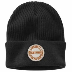 'Carhartt' Knit Cuffed Craftsman Patch Beanie - Black