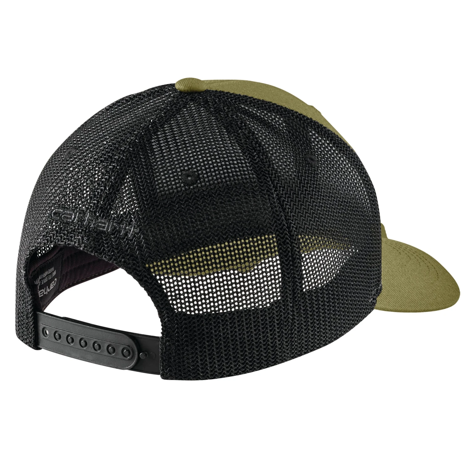 Carhartt Men's Rugged Flex Twill Mesh-Back Logo Patch Cap - True Olive 2 Carhartt Men's Rugged Flex Twill Mesh-Back Logo Patch Cap - True Olive - Image 2