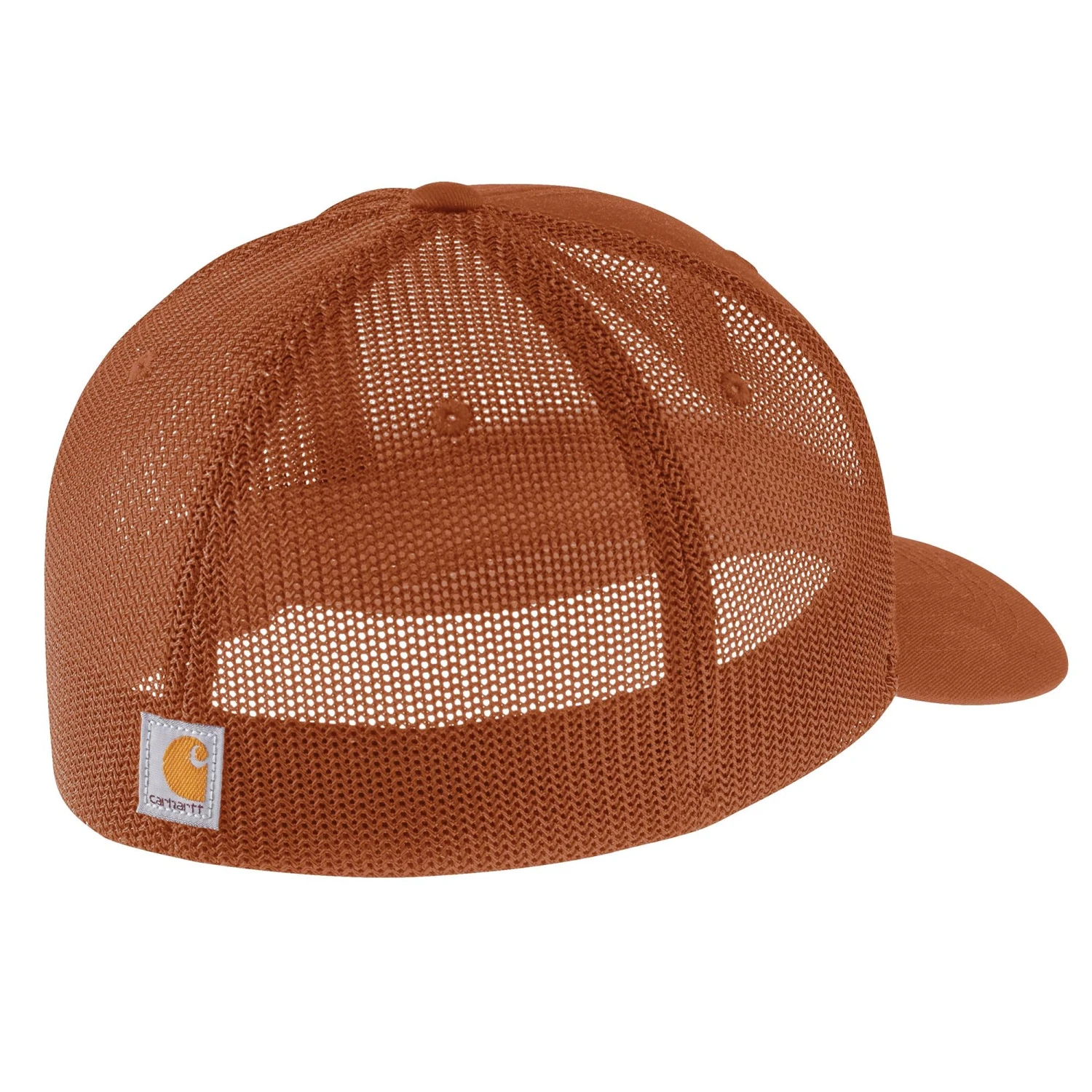 'Carhartt' Men's Rugged Flex Fitted Canvas Mesh-Back Logo Graphic Cap - Burnt Sienna 2 'Carhartt' Men's Rugged Flex Fitted Canvas Mesh-Back Logo Graphic Cap - Burnt Sienna - Image 2