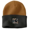 'Carhartt' Men's Knit Camo Patch Beanie - Carhartt Brown