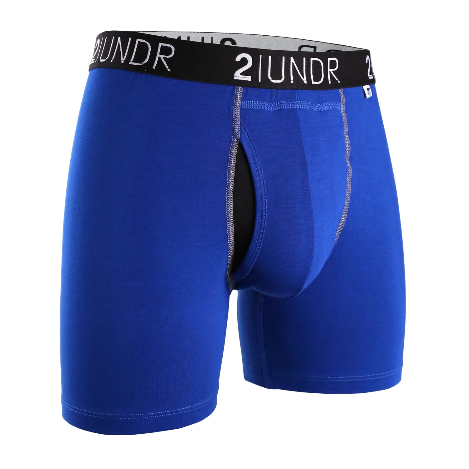 '2UNDR' Men's Swing Shift 6" Boxer Brief - Blue 1 '2UNDR' Men's Swing Shift 6" Boxer Brief - Blue