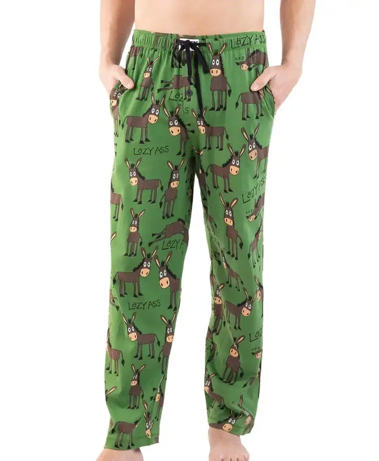 'Lazy One' Men's Lazy Ass PJ Pant - Green 1 'Lazy One' Men's Lazy Ass PJ Pant - Green
