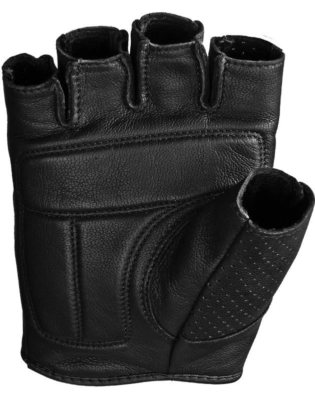 'Highway 21' Men's Half Jab Perforated Glove - Black 2 'Highway 21' Men's Half Jab Perforated Glove - Black - Image 2