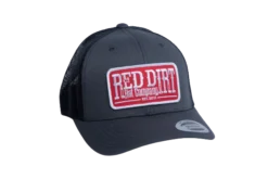 'Red Dirt Hat Company' Men's Tag Patch Cap - Charcoal / Black