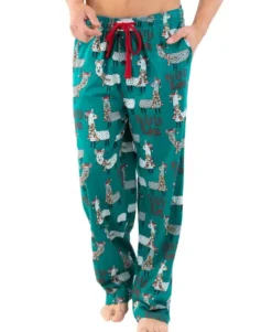 'Lazy One' Men's Fa La Llama PJ Pant - Teal