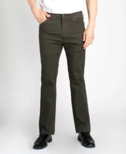 'Grand River' Twill Stretch Pant - Olive