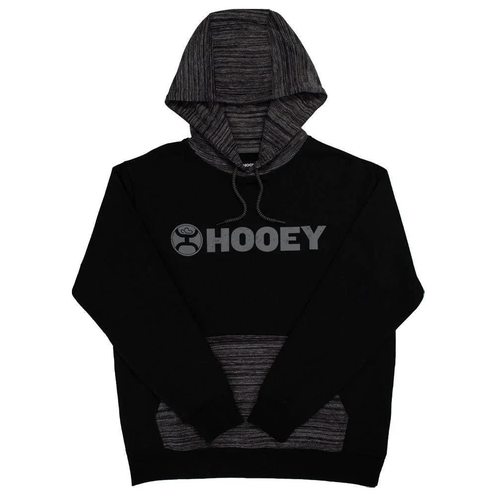 'Hooey' Men's "Lock-Up" Hoody - Black / Grey 1 'Hooey' Men's "Lock-Up" Hoody - Black / Grey