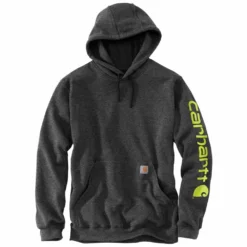 'Carhartt' Men's Midweight Logo Hoodie - Carbon Heather