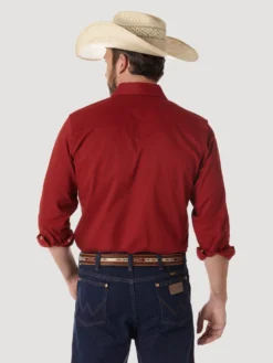 'Wrangler' Men's Advanced Comfort Cowboy Cut Snap Front - Red 5 'Wrangler' Men's Advanced Comfort Cowboy Cut Snap Front - Red -Carhart Clothing Shop MACW06R BB01 RGFF PRD 1024x1024@2x