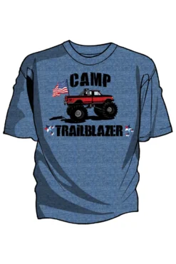 'Cinch' Men's Trailblazer Patriot Truck Tee - Heather Light Blue
