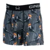'Cinch' Men's 6" Woodpecker Boxer Brief - Grey