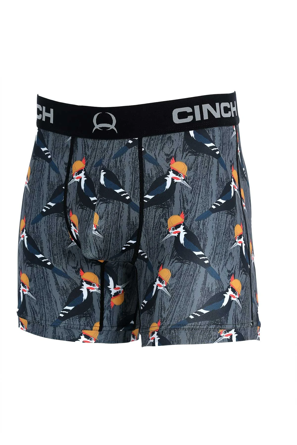 'Cinch' Men's 6" Woodpecker Boxer Brief - Grey 1 'Cinch' Men's 6" Woodpecker Boxer Brief - Grey