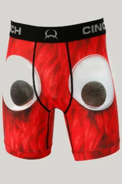 'Cinch' Men's 6" Monster Boxer Brief - Red