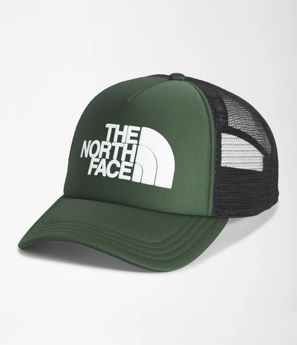 'The North Face' Men's Logo Trucker Hat - Thyme 1 'The North Face' Men's Logo Trucker Hat - Thyme
