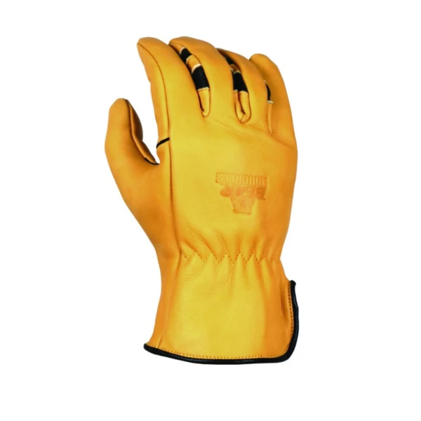 'Bear Knuckles' Double Wedge™ Fleece-Lined Water Resistant Cowhide Driver Glove - Yellow 1 'Bear Knuckles' Double Wedge™ Fleece-Lined Water Resistant Cowhide Driver Glove - Yellow