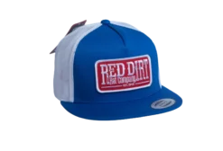 'Red Dirt Hat Company' Men's Tag Patch Cap - Royal / White