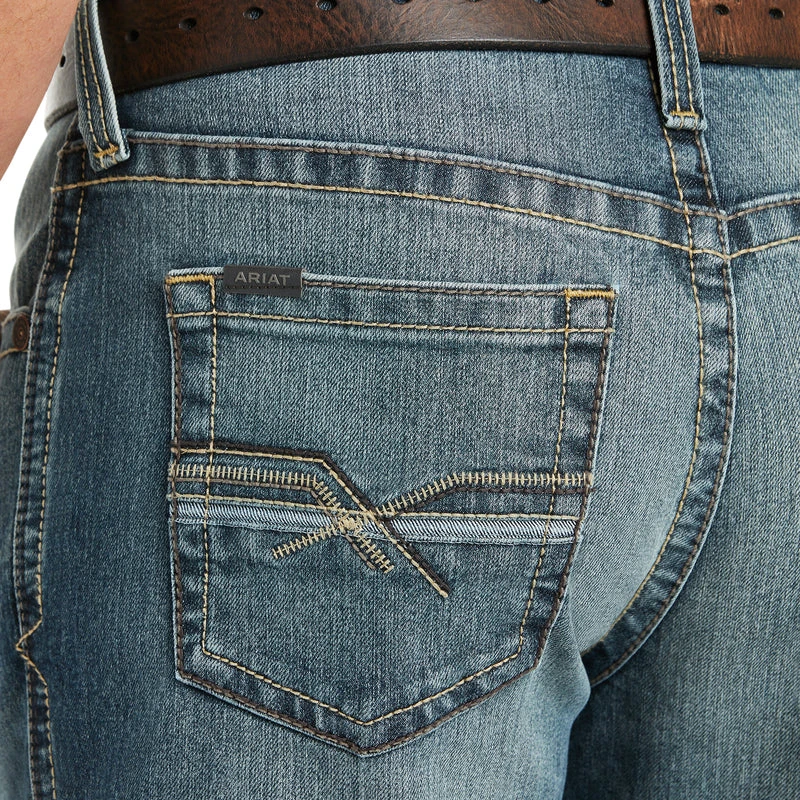 'Ariat' Men's M4 Low Rise Stretch Stockton Stackable Straight - Kentucky 5 'Ariat' Men's M4 Low Rise Stretch Stockton Stackable Straight - Kentucky - Image 5