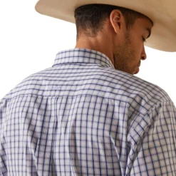 'Ariat' Men's Wrinkle Free Atlas Button Down - White -Carhart Clothing Shop S23 MNS WEST 10043804 detail02 1024x1024@2x