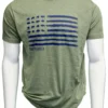 'ScratchPad Tees' Unisex Bison Flag SD Tee - Military Green