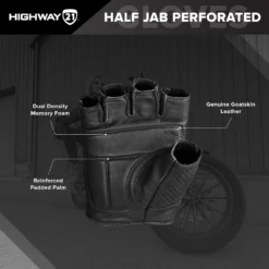 'Highway 21' Men's Half Jab Perforated Glove - Black 5 'Highway 21' Men's Half Jab Perforated Glove - Black -Carhart Clothing Shop b0df 609436a98edf9 1024x1024@2x