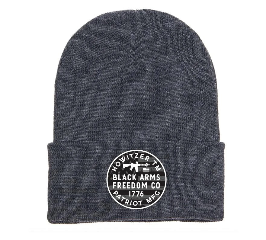 'Howitzer' Men's Arms Beanie - Charcoal Heather 1 'Howitzer' Men's Arms Beanie - Charcoal Heather