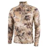 'Sitka' Men's Core Midweight Zip T-Shirt - Waterfowl : Marsh