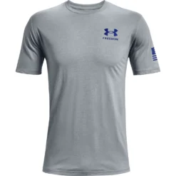 'Under Armour' Men's Freedom Flag T-Shirt - Steel Medium Heather / Royal -Carhart Clothing Shop s7.PS1370810 036 HF 1024x1024@2x