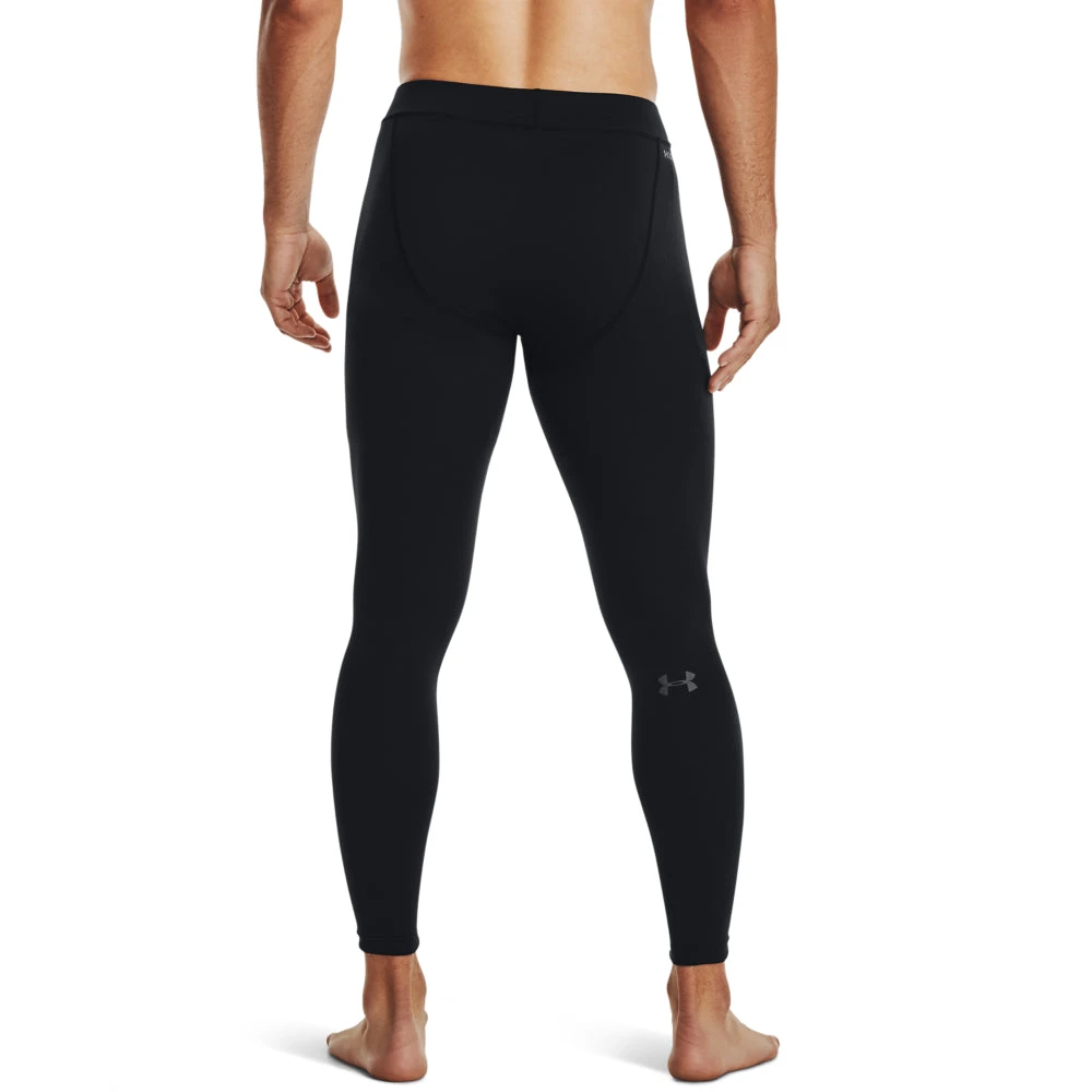 'Under Armour' Men's Coldgear Base 2.0 Leggings - Black / Pitch Gray 2 'Under Armour' Men's Coldgear Base 2.0 Leggings - Black / Pitch Gray - Image 2