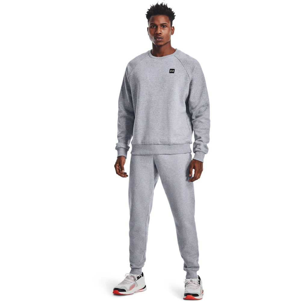 'Under Armour' Men's Rival Fleece Joggers - Mod Grey Light Heather 4 'Under Armour' Men's Rival Fleece Joggers - Mod Grey Light Heather - Image 4