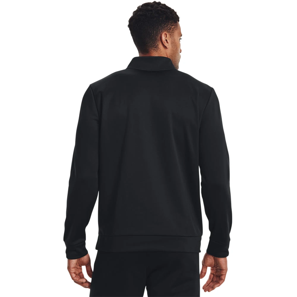 'Under Armour' Men's Armour Fleece 1/4 Zip Pullover - Black 3 'Under Armour' Men's Armour Fleece 1/4 Zip Pullover - Black - Image 3