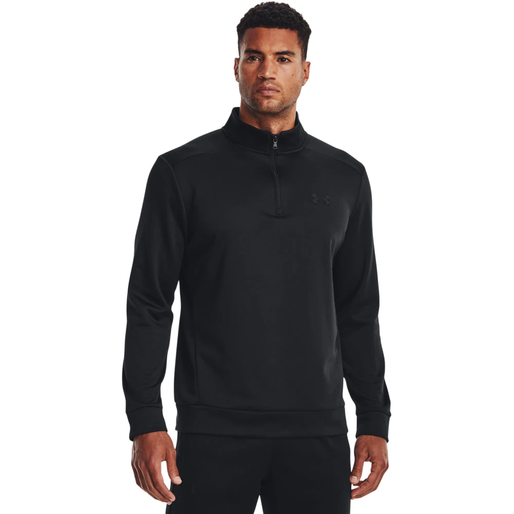 'Under Armour' Men's Armour Fleece 1/4 Zip Pullover - Black 1 'Under Armour' Men's Armour Fleece 1/4 Zip Pullover - Black